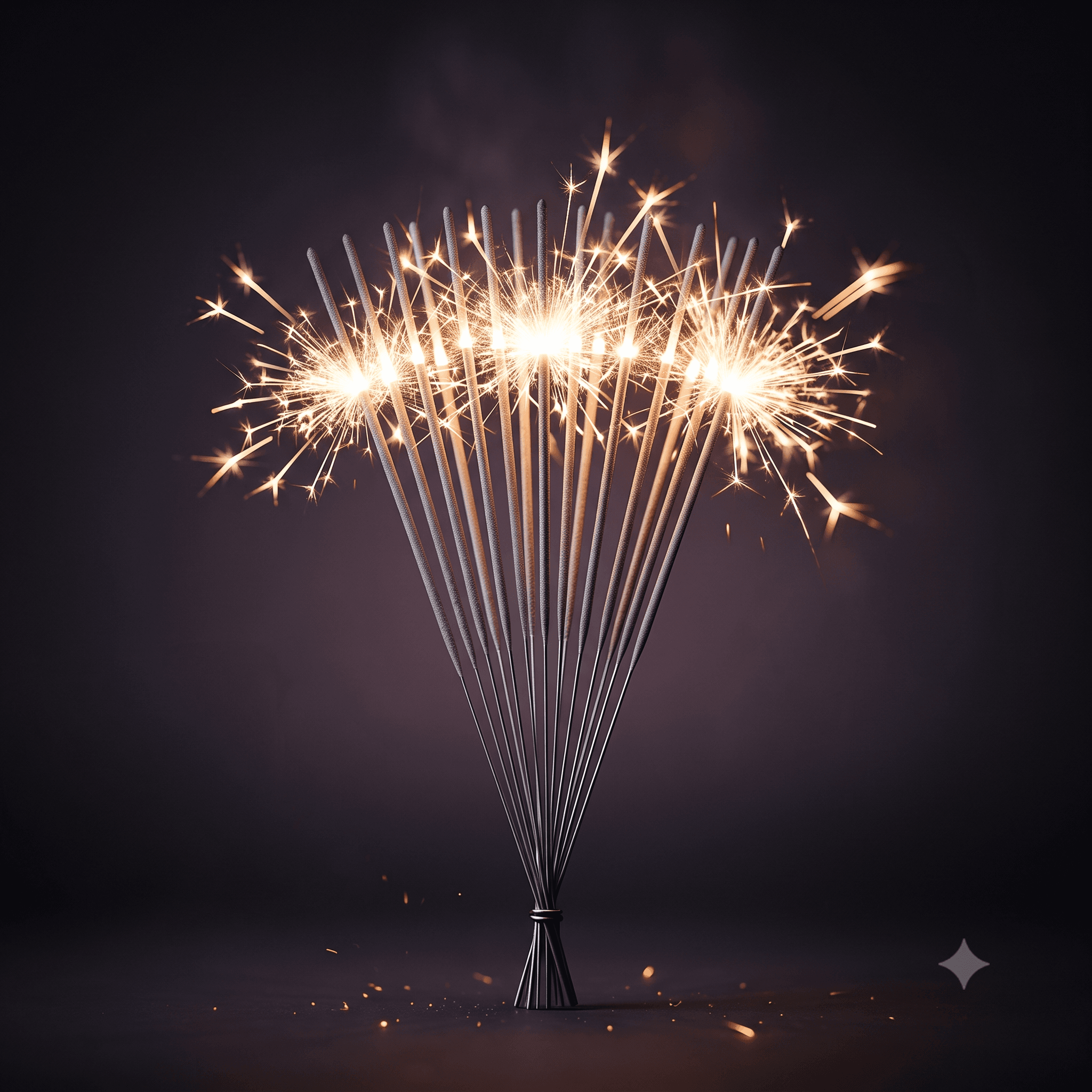 7 cm Red Sparklers — Sparklers